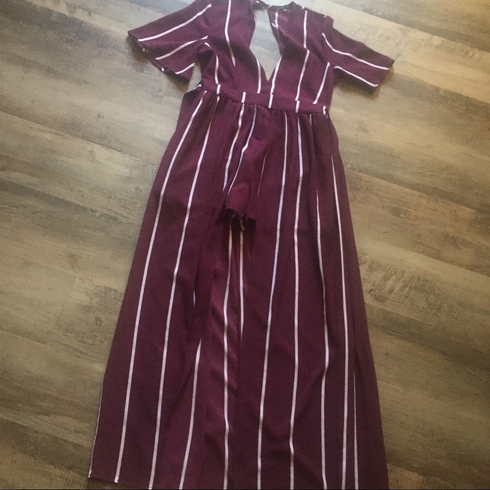Burgundy Shorts Dress